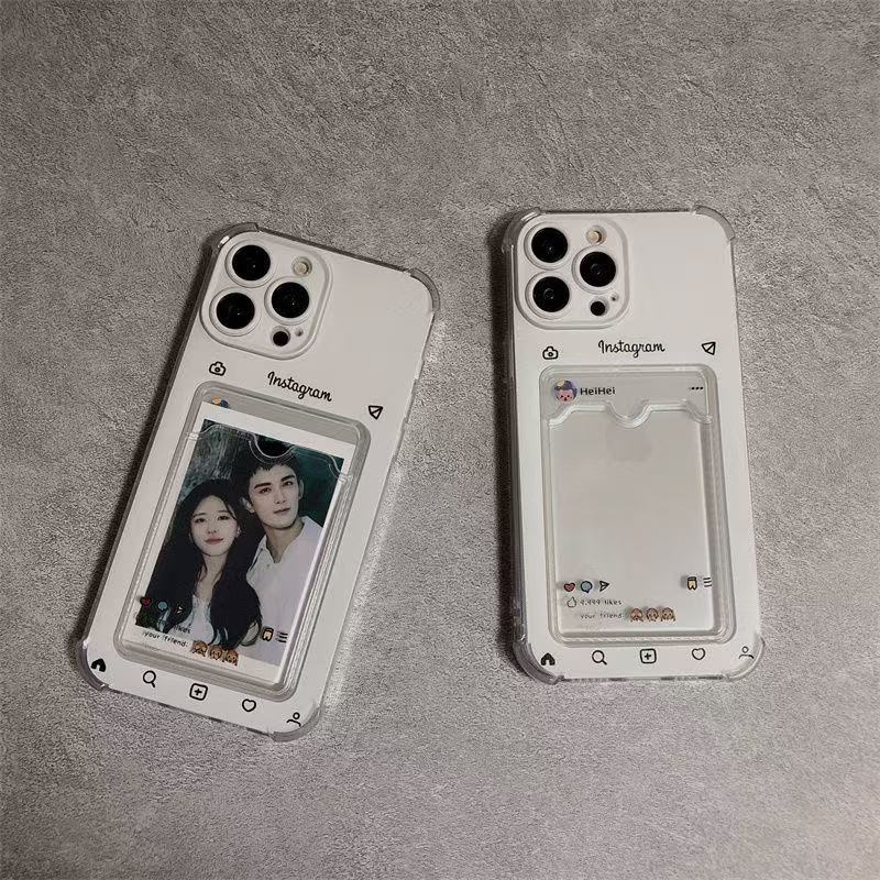 Personalized clear silicone phone case with custom photo design, compatible with various smartphone models, by Miniic Shop.
