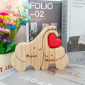 Custom elephant family plaque featuring a detailed design with multiple elephants, ideal for home decor or personalized gifts.